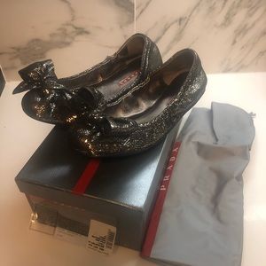 Prada “Donna” Ballerina Flat with Bow